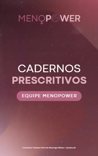 Capa do Caderno Prescritivo Menopower